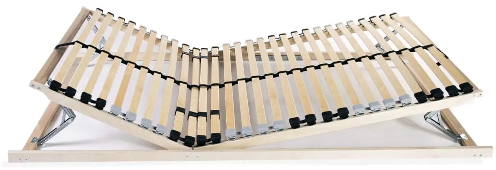 vidaXL Τελάρο Κρεβατιού με 28 Σανίδες & 7 Ζώνες 80 x 200 εκ.