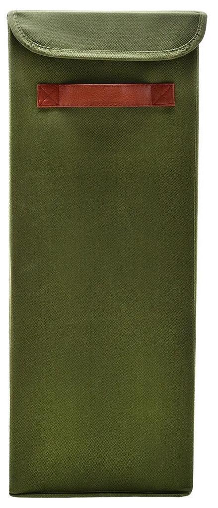 Καλάθι Απλύτων Πολυεστέρα Olive Series Λαδί 38x21x55cm - Estia