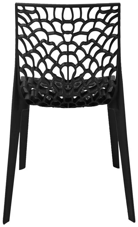 Καρέκλα Hush στοιβαζόμενη pp μαύρο 50x57x81 εκ. 50x57x80 εκ.