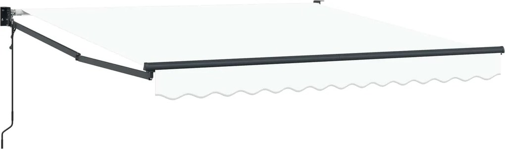 vidaXL Electric Awning 3 x 2,5 m Λευκό 100% Polyester
