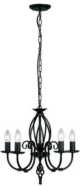 Πολυέλαιος Φωτιστικό Κρεμαστό/Οροφής  5xE14 Artisan Elstead Lighting-ART5-BLACK-Μαύρο ART5-BLACK