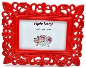 ΚΟΡΝΙΖΑ POLYRESIN Fylliana 10*15 ΚΟΚΚΙΝΗ 14CM3544 3αδα