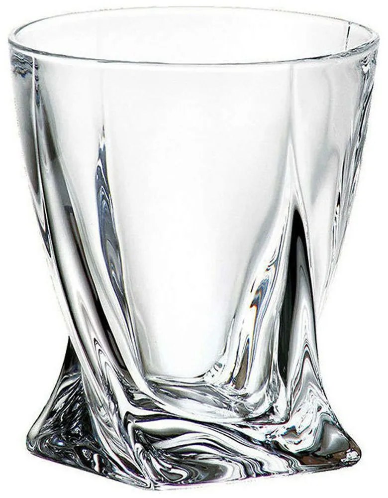 Ποτήρι Ουίσκι Quadro CTB00302126 340ml Κρυστάλλινο Clear Βοημίας Crystal