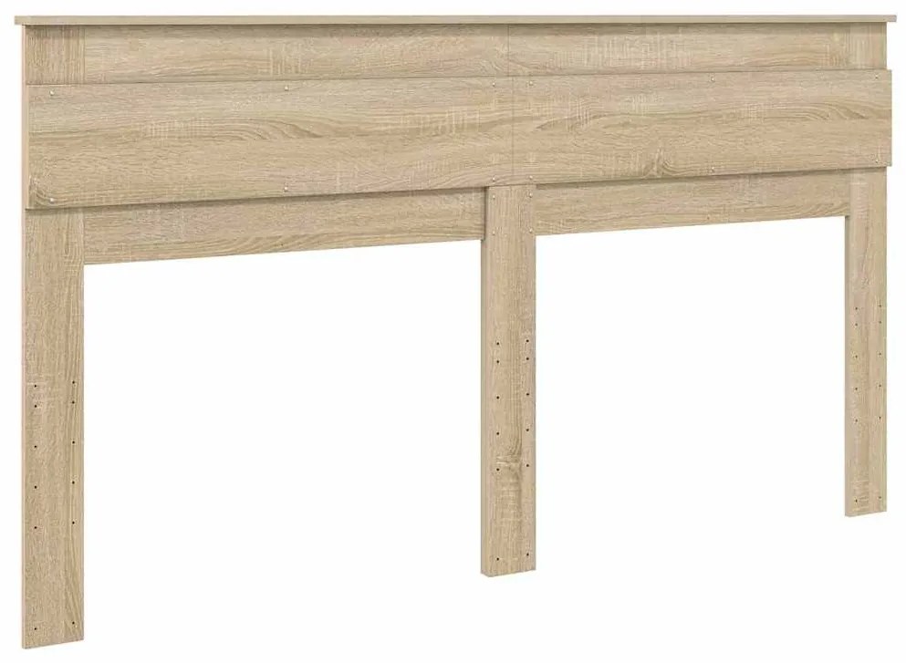 vidaXL Κεφαλάρι με κεφαλάρι Δρύς Sonoma 180 cm Επεξεργασμένο ξύλο
