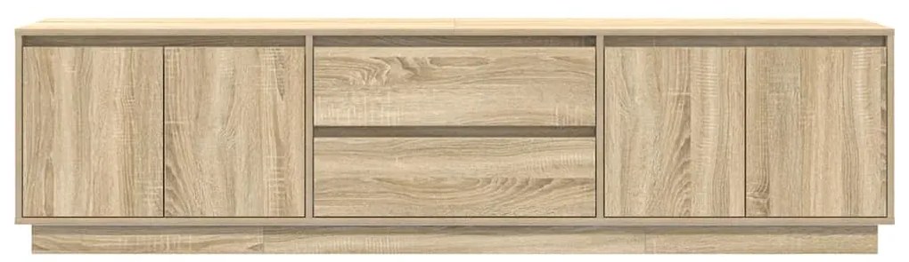 vidaXL Έπιπλο Τηλεόρασης με LED Sonoma Δρυς 193,5x41x50 εκ.