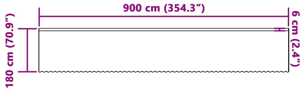 vidaXL Κουρτίνες με κουρτίνες Floral Λευκό Πολυεστέρας