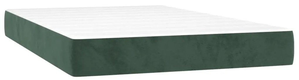 ΚΡΕΒΑΤΙ BOXSPRING ΜΕ ΣΤΡΩΜΑ ΣΚΟΥΡΟ ΠΡΑΣΙΝΟ 120X200ΕΚ. ΒΕΛΟΥΔΙΝΟ 3143196