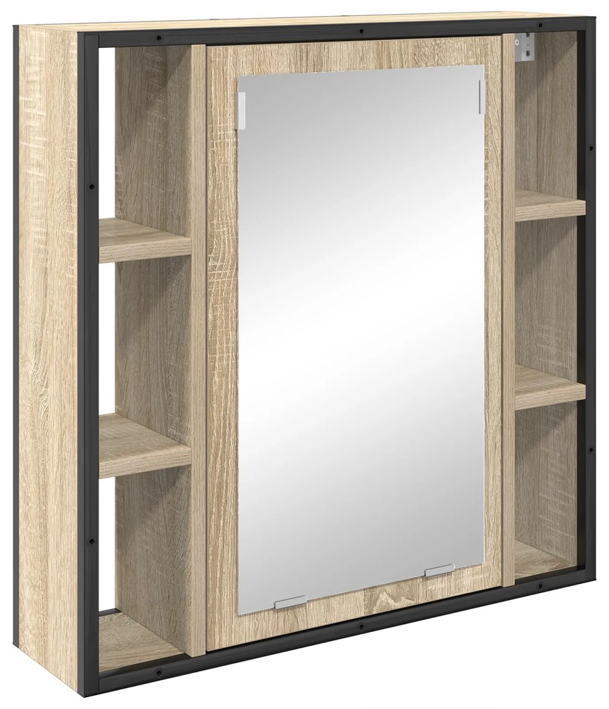 vidaXL Σετ Επίπλων Μπάνιου 3 pcs Sonoma Δρυς 33 x 33 x 185.5 εκ