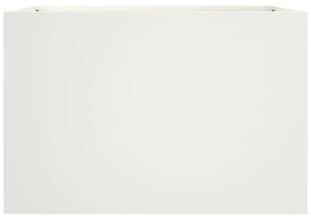 Ζαρντινιέρα Λευκή 62x47x46 εκ. από Χάλυβα Ψυχρής Έλασης - Λευκό
