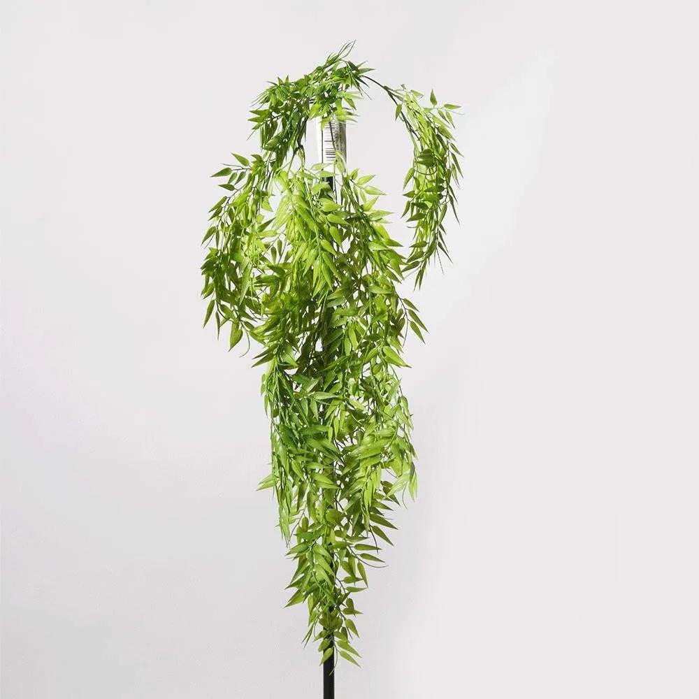 Τεχνητό Κρεμαστό Μπαμπού 3621-7 83cm Green Supergreens Πολυαιθυλένιο
