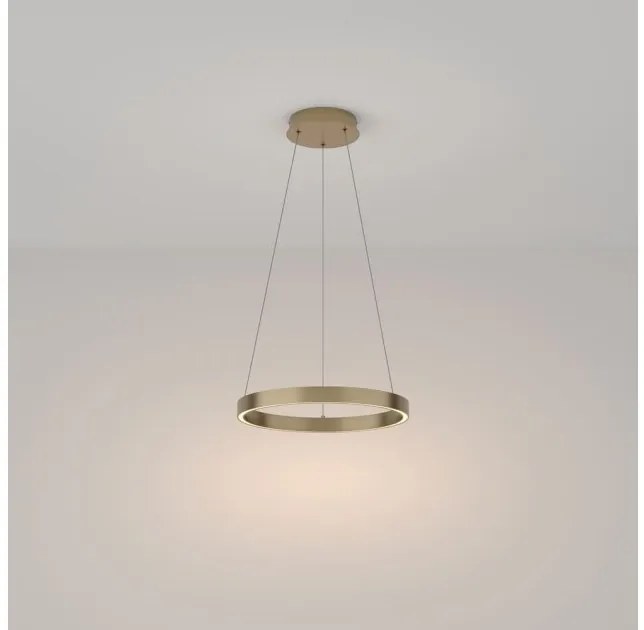 Κρεμαστό Φωτιστικό Οροφής LED 25W Rim 3000K Φ40 MAYTONI-MOD058PL-L22BS3K-Ορείχαλκος MOD058PL-L22BS3K
