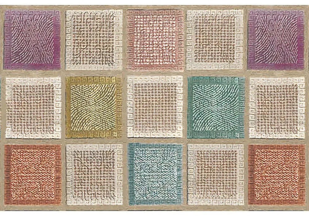 Χαλάκι Κουζίνας Wookece196 945HFT1561 Beige-Multi Conceptum Hypnose 60X100 Πολυέστερ