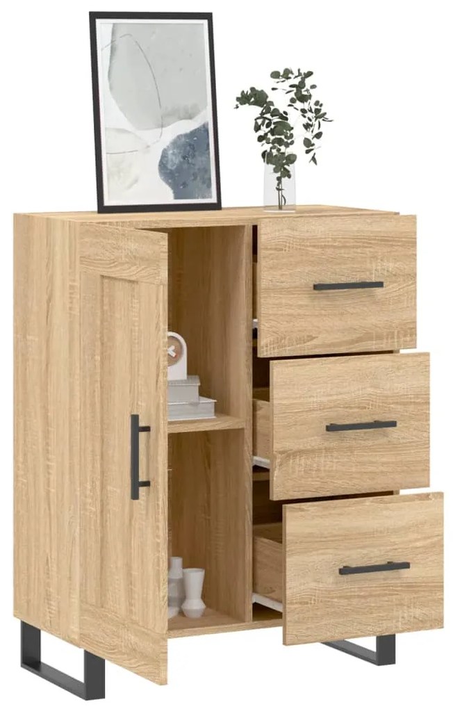 vidaXL Ντουλάπι Sonoma Δρυς 69,5 x 34 x 90 εκ. από Επεξεργασμένο Ξύλο
