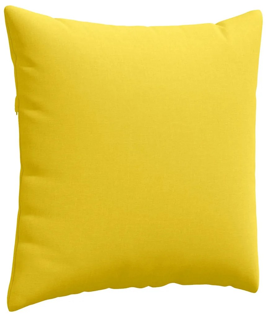 vidaXL Μαξιλάρι Καναπέ 2 pcs Απαλό Κίτρινο 60 x 60 cm ύφασμα