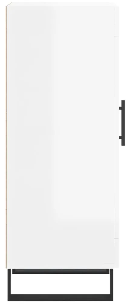 vidaXL Ντουλάπι Γυαλιστερό Λευκό 34,5x34x90 εκ. Επεξεργασμένο Ξύλο