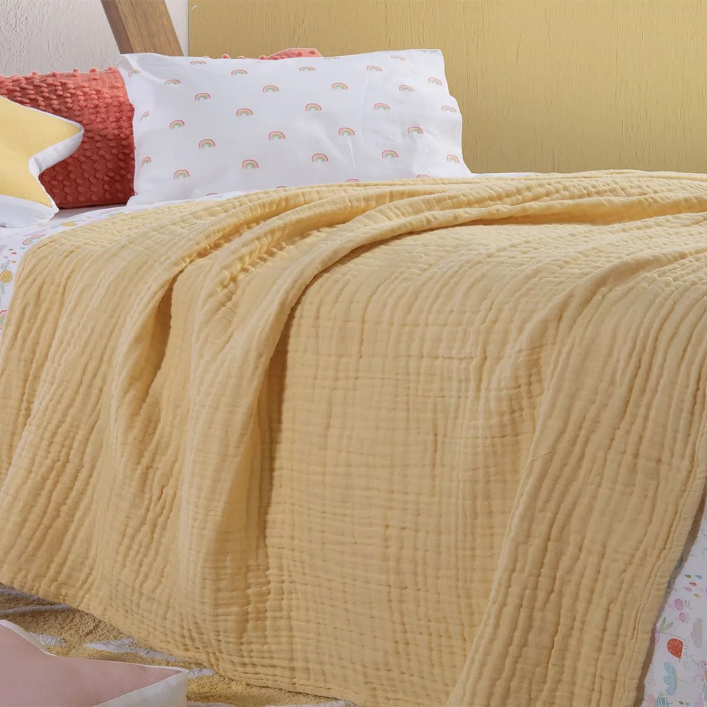 Κουβερτόριο Κούνιας (110x150) Nef-Nef Homeware Whisper Yellow