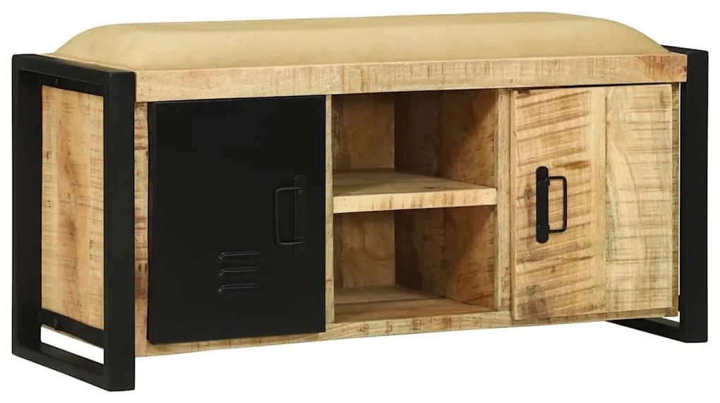 vidaXL Ντουλάπα Καφέ 100 x 35 x 50 εκ Μασίφ ξύλο μάνγκο