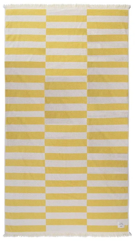 Πετσέτα Θαλάσσης Groovy Lime Yellow Nef-Nef Θαλάσσης 90x170cm 100% Cotton