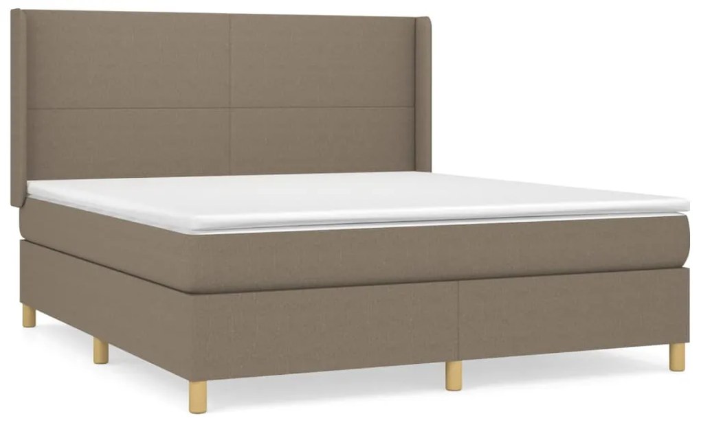 ΚΡΕΒΑΤΙ BOXSPRING ΜΕ ΣΤΡΩΜΑ TAUPE 180X200 ΕΚ. ΥΦΑΣΜΑΤΙΝΟ 3131853