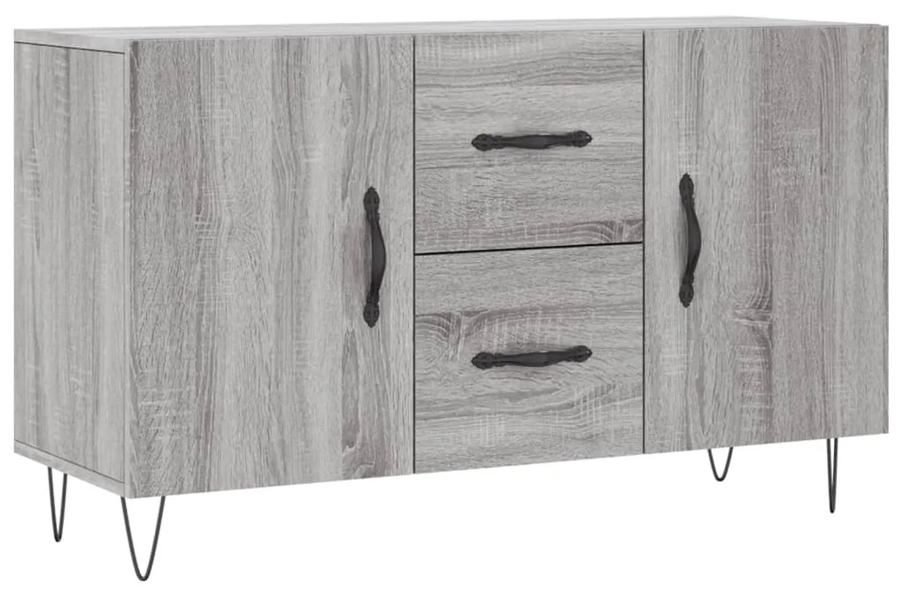 vidaXL Μπουφές Γκρι Sonoma 100 x 36 x 60 εκ. από Επεξεργασμένο Ξύλο