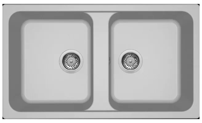 Νεροχύτης κουζίνας LIFE 450 Aluminium 79 ELLECI 86x50cm
