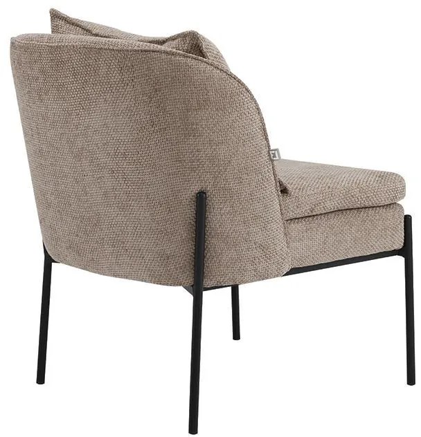 Πολυθρόνα FL3059 Fylliana με Μεταλλικά Πόδια Καφέ 67x75x81 εκ. 67x75x81 εκ.