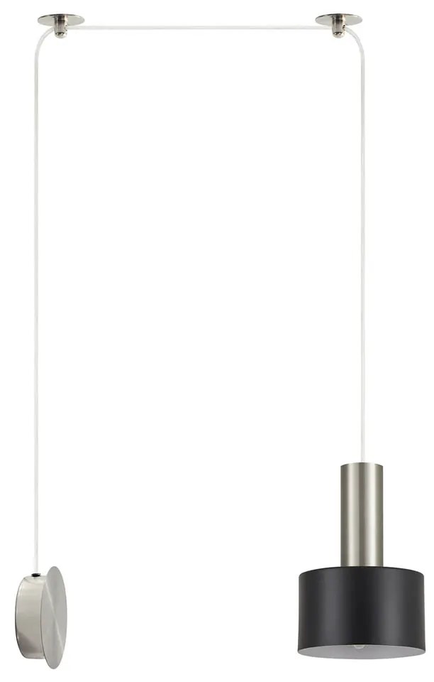 Απλίκα Τοίχου Homelighting 77-8801 Nickel/Black