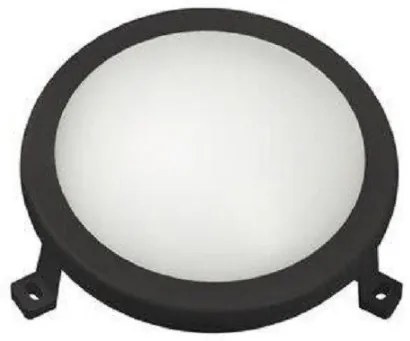 Απλίκα Φωτιστικό Τοίχου LED Φ17.2 6W 4000K IP54 Lumen-21-10611-Μαύρο 21-10611