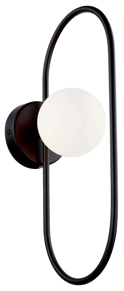 Απλίκα Τοίχου Viokef Fancy Black 4208900