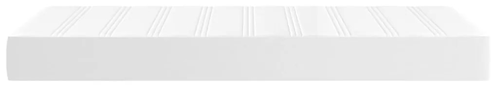 vidaXL Στρώμα με Pocket Springs Λευκό 90x190x20 εκ. Συνθετικό Δέρμα