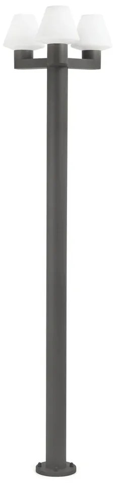 Φωτιστικό Δαπέδου Mistu 74436F3-02 H215cm 3xE27 max 15W Dark Grey Faro Barcelona