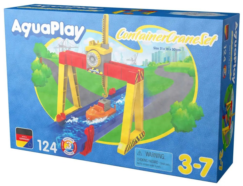 AquaPlay Γερανός Εμπορευματοκιβωτίων Παιχνίδι Νερού ContainerCrane Set