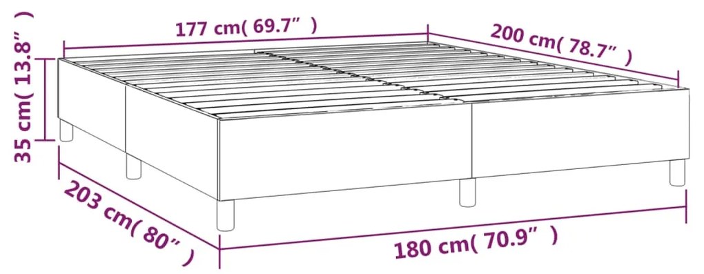 ΠΛΑΙΣΙΟ ΚΡΕΒΑΤΙΟΥ BOXSPRING ΚΡΕΜ 180X200 ΕΚ. ΥΦΑΣΜΑΤΙΝΟ 3120982