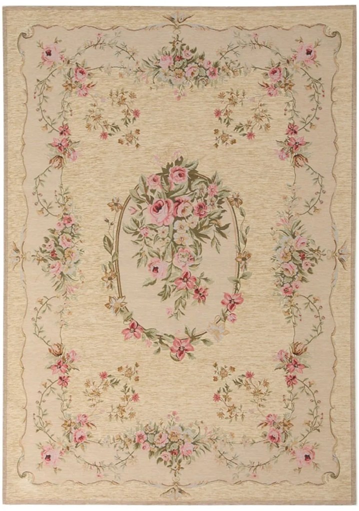 Χαλί Canvas Aubuson 204 J Beige-Pink Royal Carpet 75X250cm