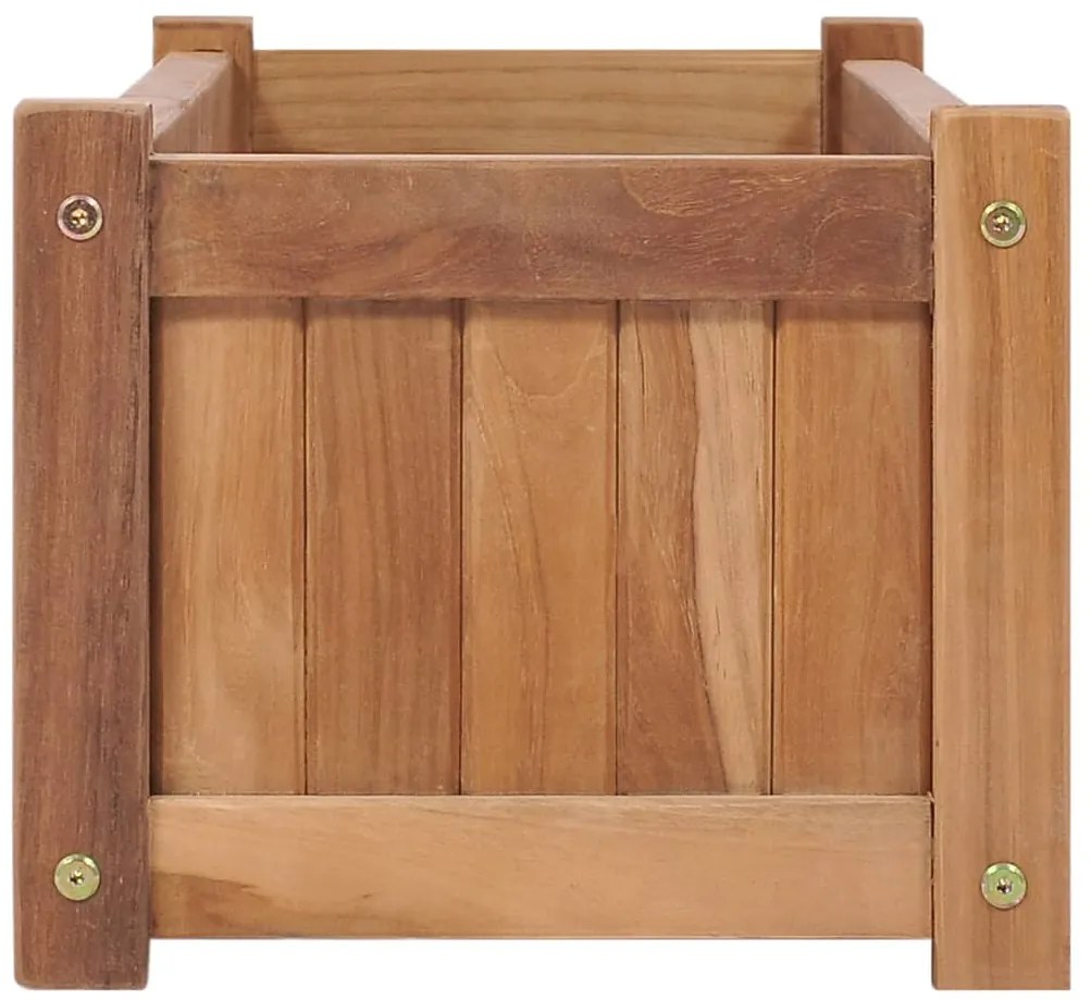 vidaXL Ζαρντινιέρα Υπερυψωμένη 100 x 30 x 25 εκ. από Μασίφ Ξύλο Teak