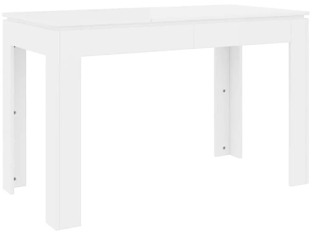 vidaXL Τραπεζαρία Λευκή 120 x 60 x 76 εκ. από Επεξ. Ξύλο