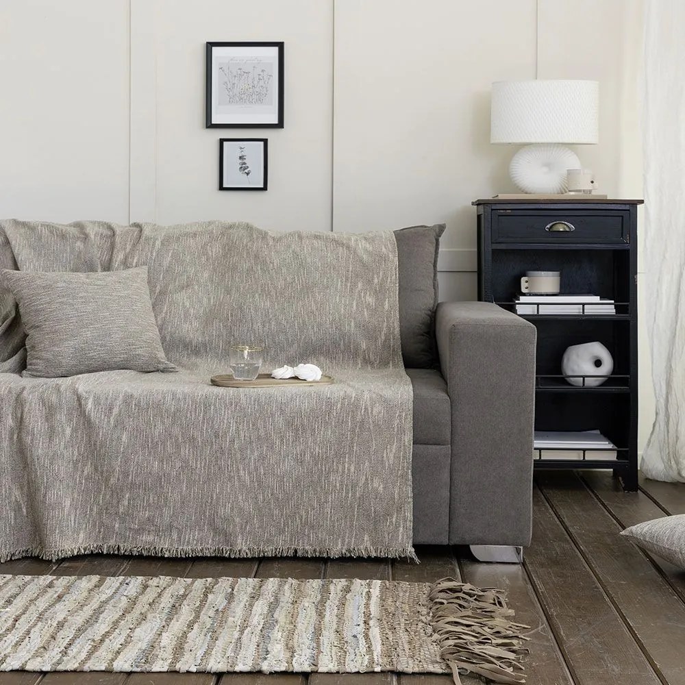 Ριχτάρι Artisan Beige Nima Πολυθρόνα 180x180cm Chenille
