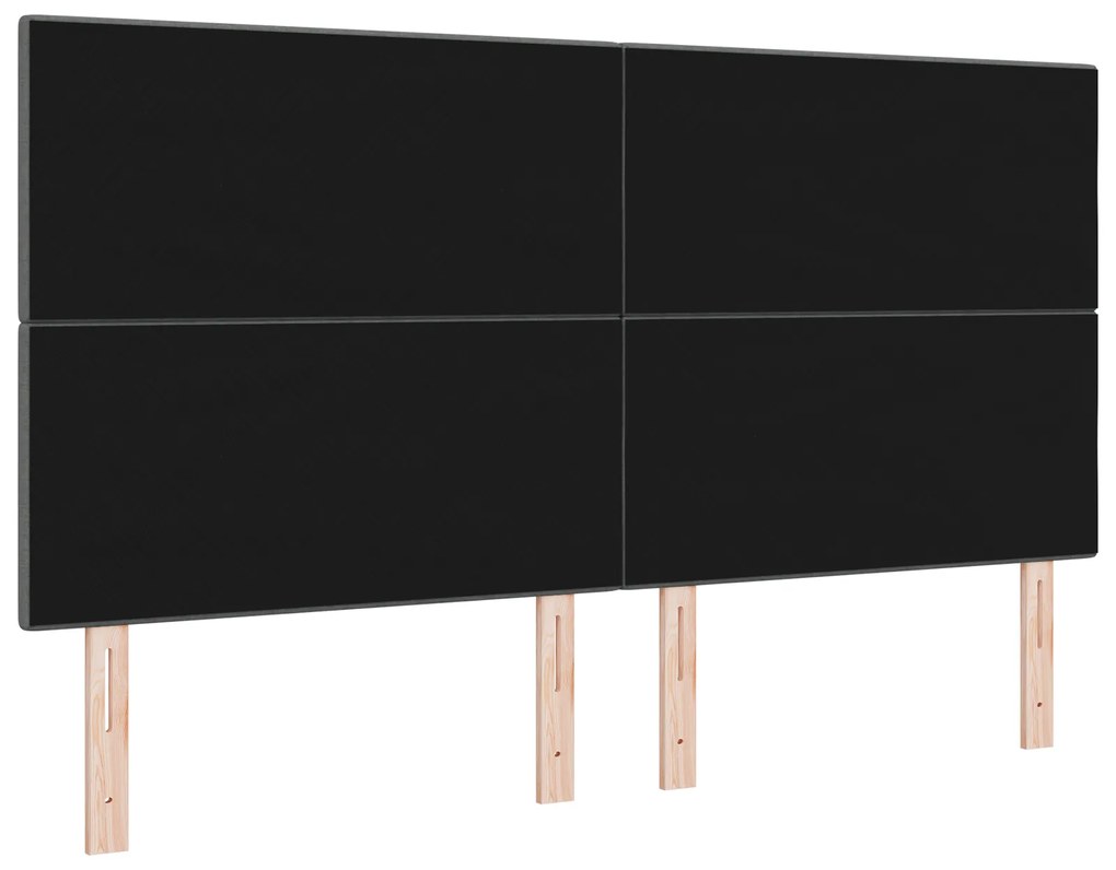 vidaXL Κεφαλάρι με κεφαλάρι Σκούρο γκρι 180 cm ύφασμα