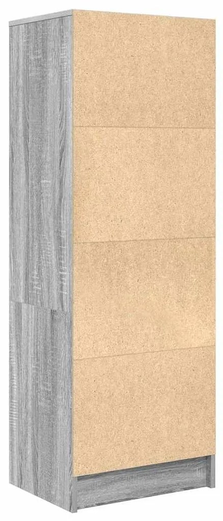 vidaXL Highboard με συρτάρι Γκρίζο Σονομα 45,5 x 34 x 127 εκ