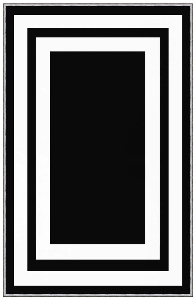 Χαλί Eexfab760 369HFT2665 Black-White Conceptum Hypnose 80X120cm