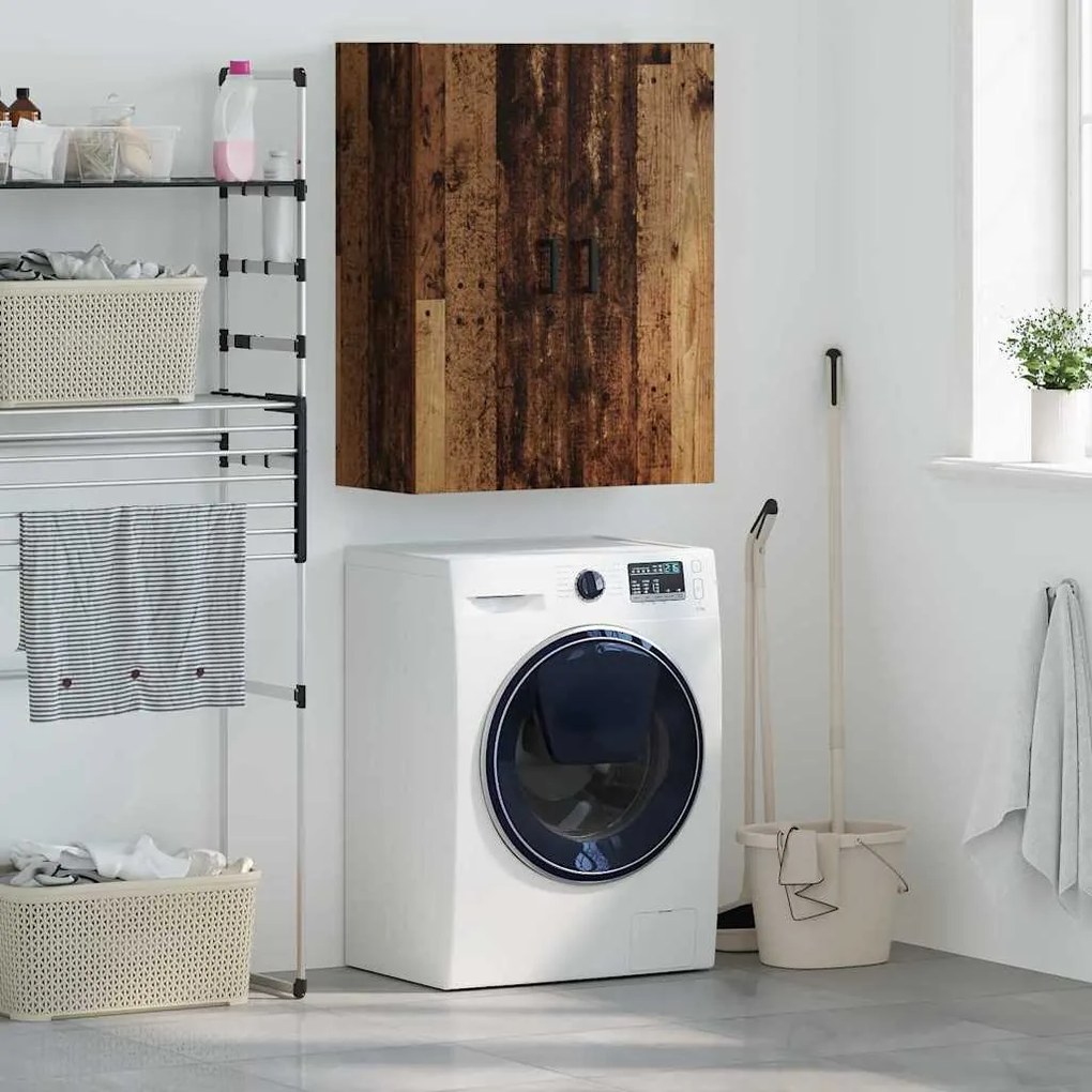 vidaXL Ντουλάπα Τοίχου Επιτοίχιο Παλιό ξύλο 69,5 x 34 x 90 εκ.