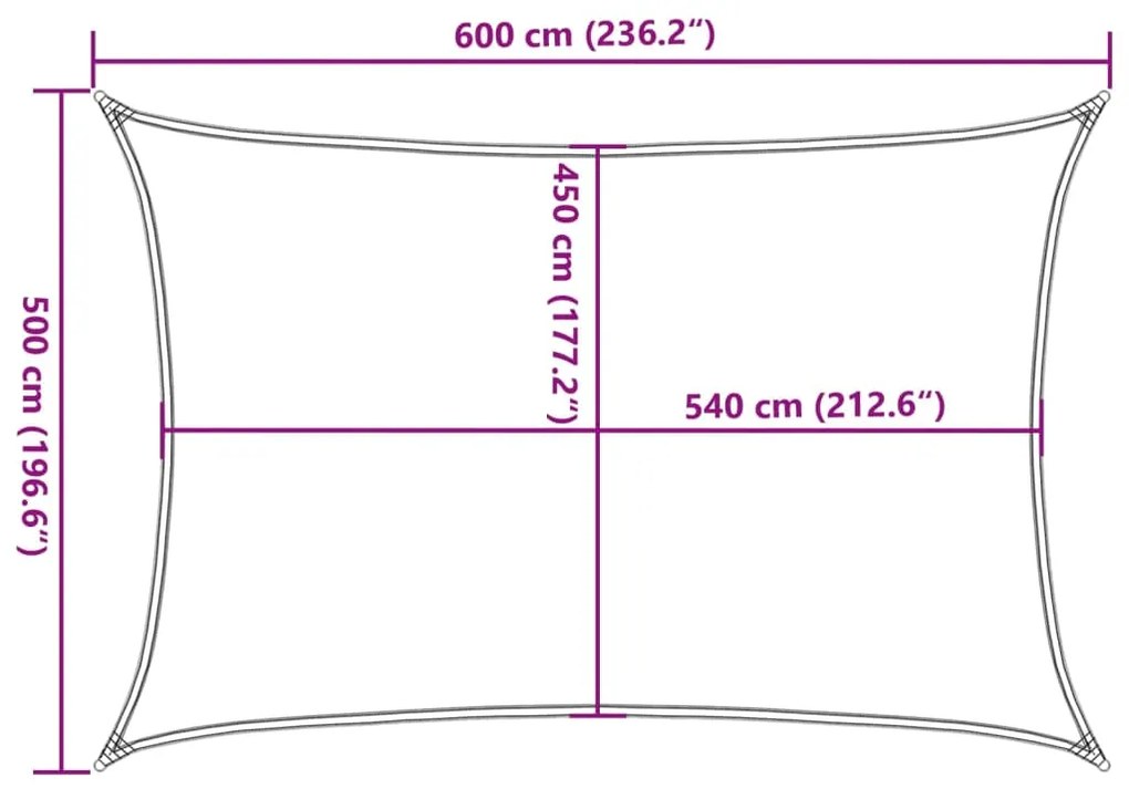 Πανί Σκίασης Καφέ 5x6 μ. από HDPE 160 γρ./μ² - Καφέ