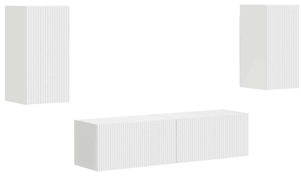 vidaXL 2 pcs Λευκό