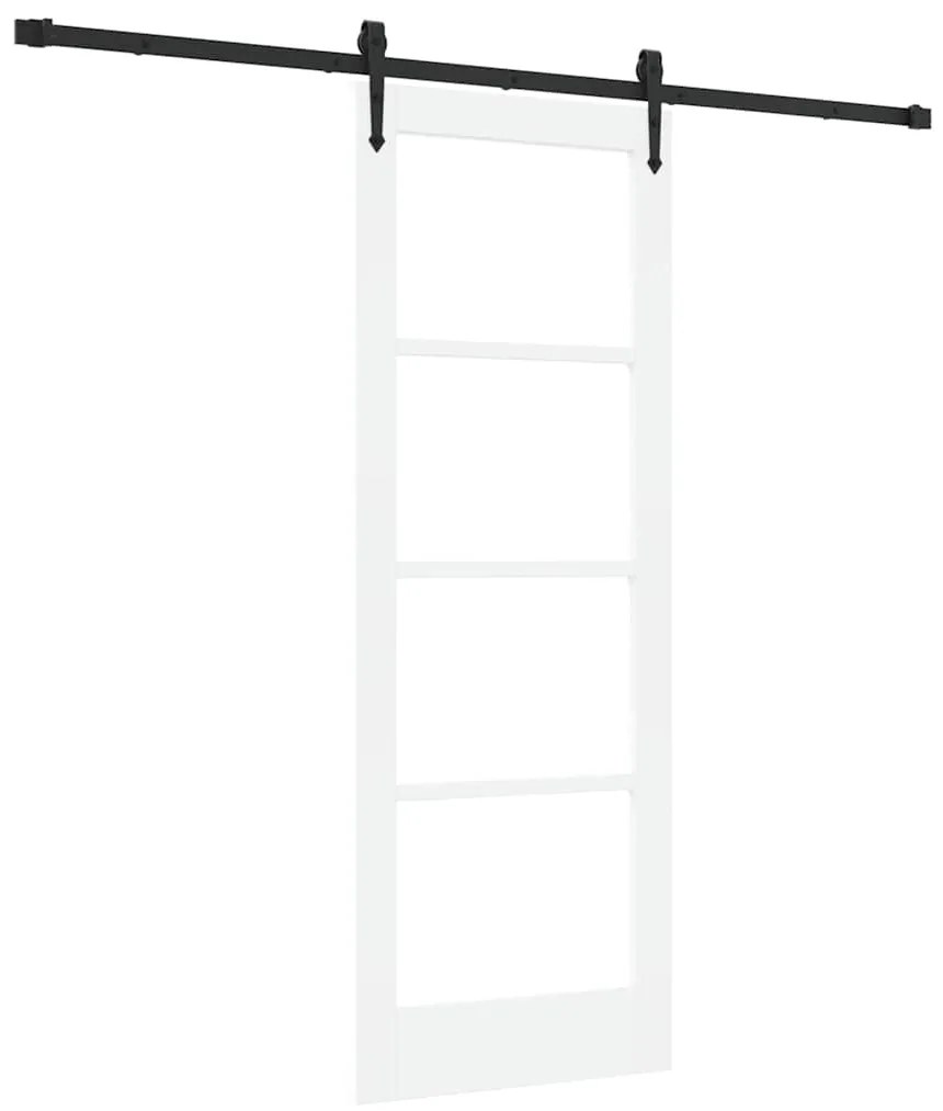 vidaXL Συρόμενη Πόρτα ORKDAL Λευκό 73.5 x 198.5 εκ. Ξύλο και μέταλλο