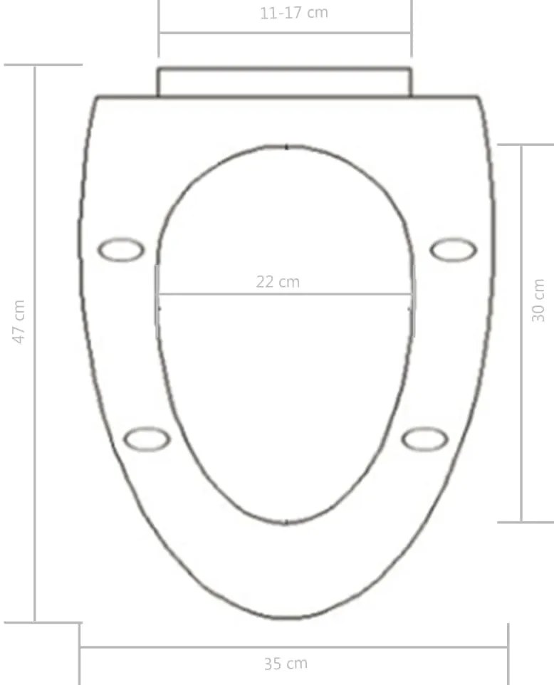 Κάλυμμα Λεκάνης με Soft Close &amp; Quick Release Μαύρο - Μαύρο