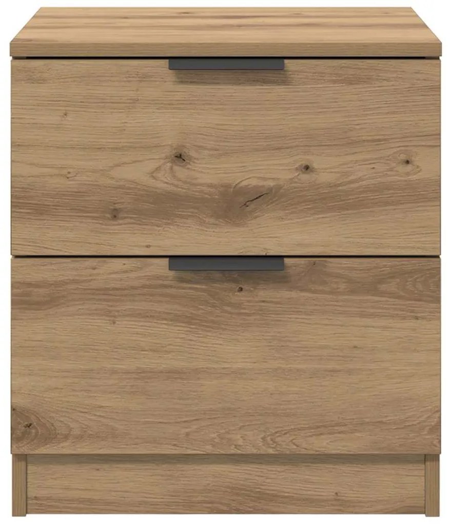 vidaXL Κομοδίνο 2 pcs Artisan Oak 45 x 39 x 50 εκ. Επεξεργασμένο ξύλο