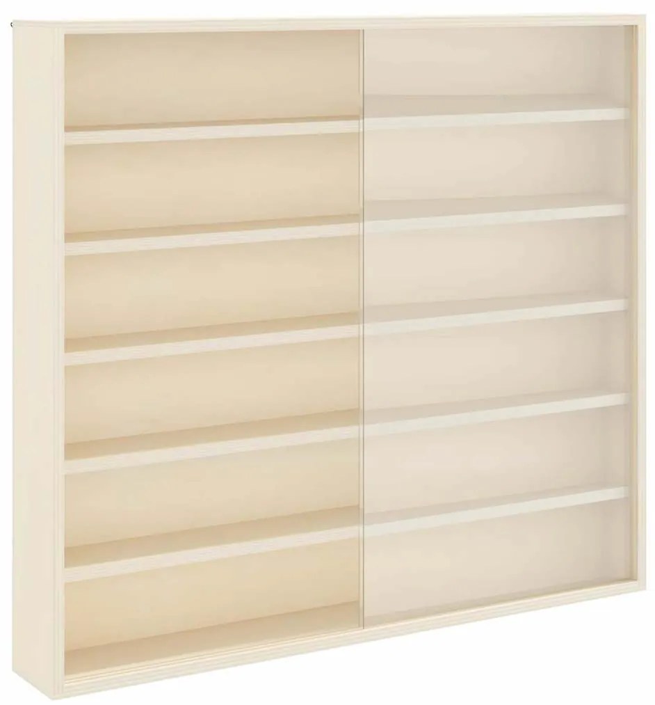 vidaXL Ξύλινη βιτρίνα συλλεκτών Καφέ 60 x 8,5 x 54 εκ. Κόντρα πλακέ