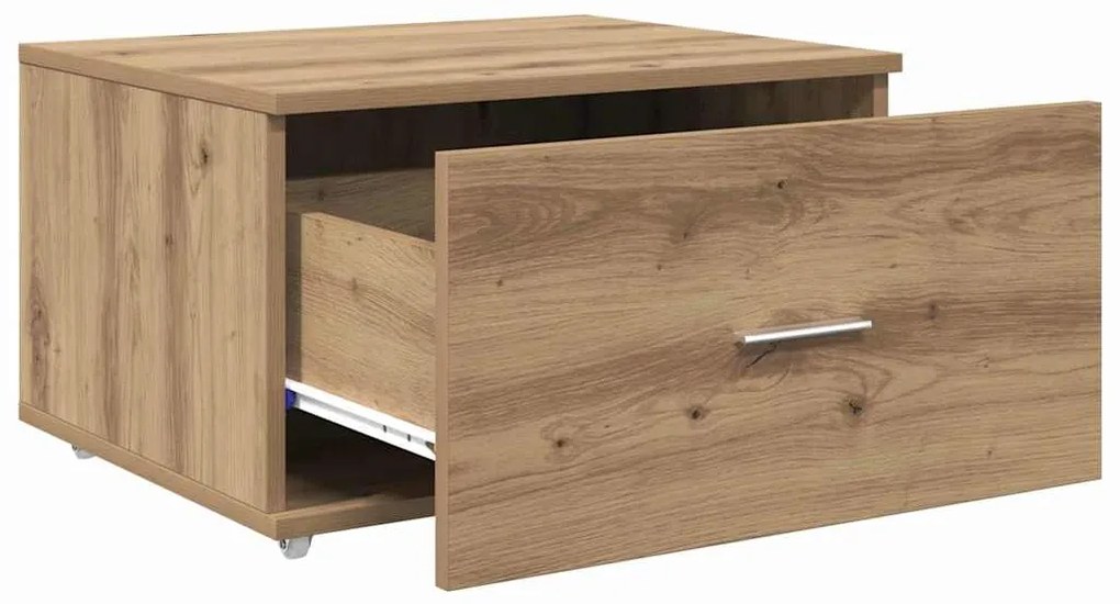 vidaXL Ντουλάπι με Συρτάρια με τροχούς Artisan Oak 55 x 45 x 31 εκ