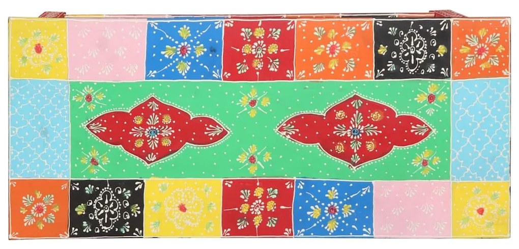 vidaXL Τραπέζι κονσόλας με συρτάρι Πολύχρωμο 80 x 35 x 76 εκ