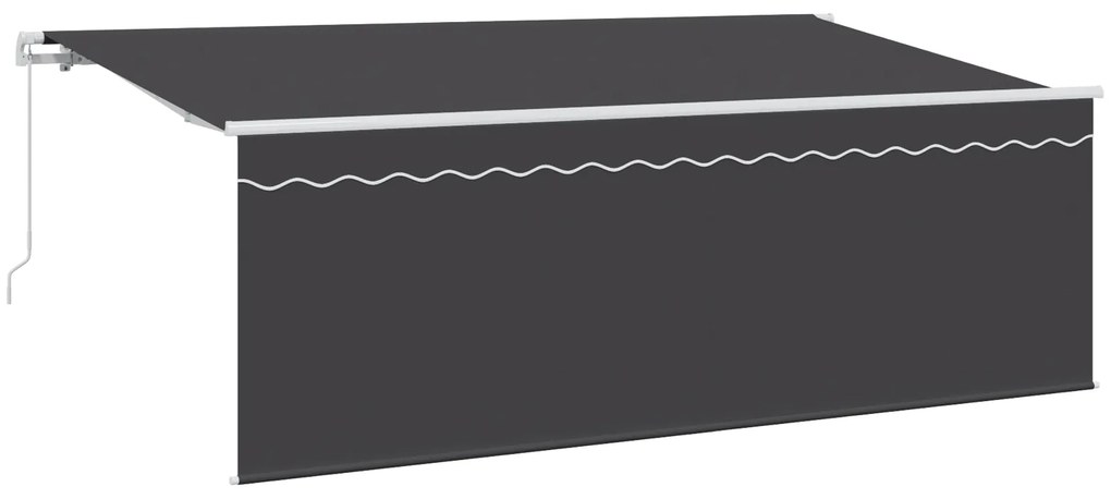 vidaXL Σκηνίτσα Αναδιπλούμενη Ανθρακί 400 x 200 cm ύφασμα